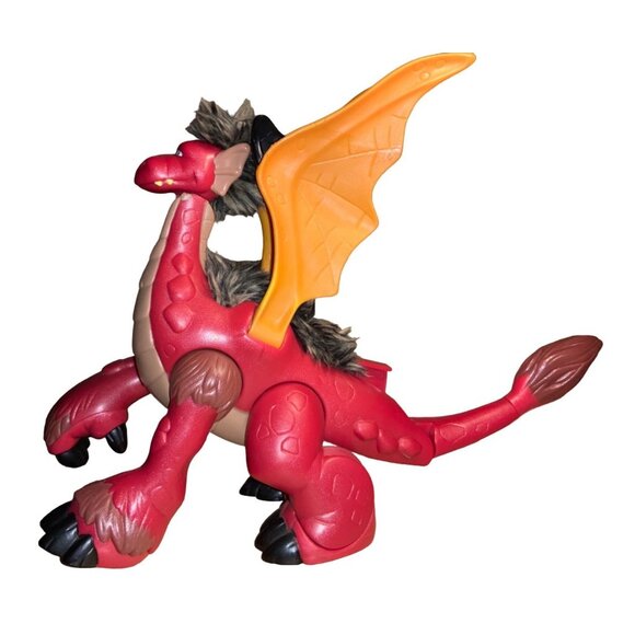 Mattel Other - Imaginext Red Dragon with Fuzzy Hair, Sound and Stomping Foot 2008